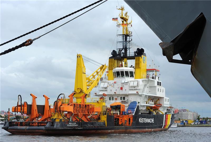 Schiff „Mellum” wird voraussichtlich Ende 2025 übergeben Das Mehrzweckschiff der Küstenwache "Mellum".