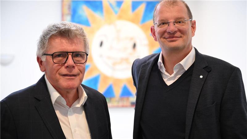 Das Merkur-Führungsduo: Firmenchef Lars Felderhoff (rechts) und Vizechef Manfred Stoffers (links).