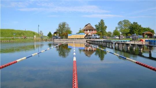 Das Naturfreibad in Krummendeich.