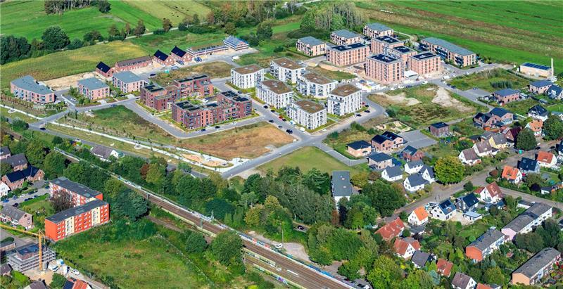 Das Neubaugebiet Giselbertstraße ist knapp 100.000 Quadratmeter groß. Dort wird seit 2020 gebaut.