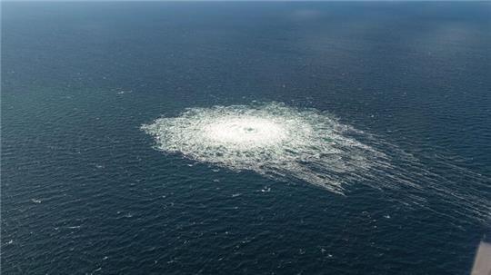 Das Nord-Stream-2-Gasleck in der Ostsee (Archivbild). Die Auslieferung des als Drahtzieher Verdächtigten steht bevor.