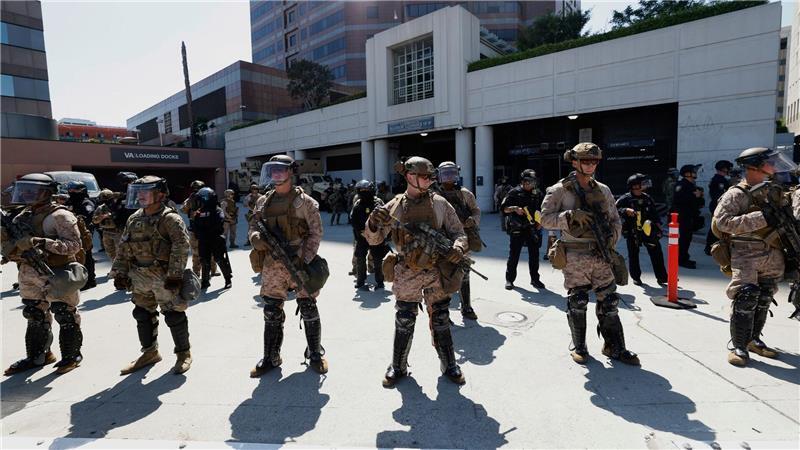 Pentagon zieht 700 Marineinfanteristen aus Los Angeles ab Das Pentagon beabsichtigt die rund 700 Marinesoldaten in Los Angeles abzuziehen. (Archivbild)