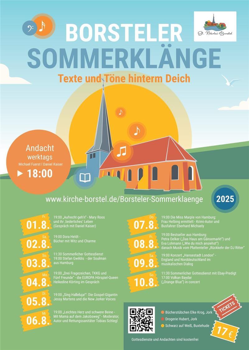Das Plakat der Borsteler Sommerklänge 2025.