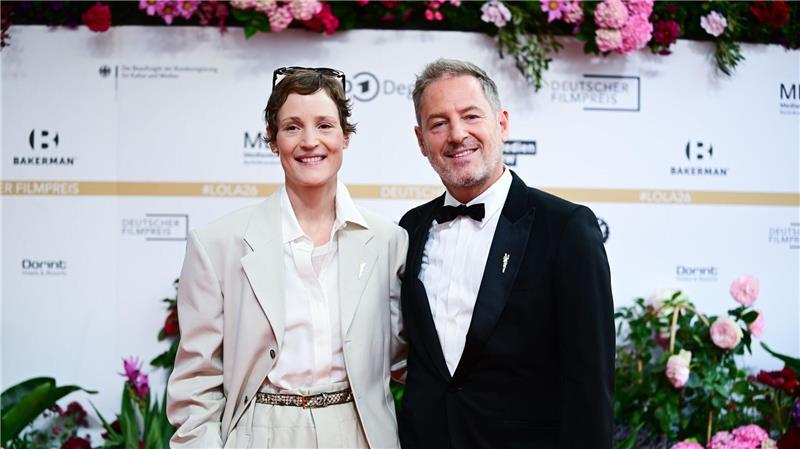 Nach Streit um Nacktszene in Film: Wie geht es weiter? Das Präsidenten-Duo der Deutschen Filmakademie, Vicky Krieps und Florian Gallenberger. (Archivbild)