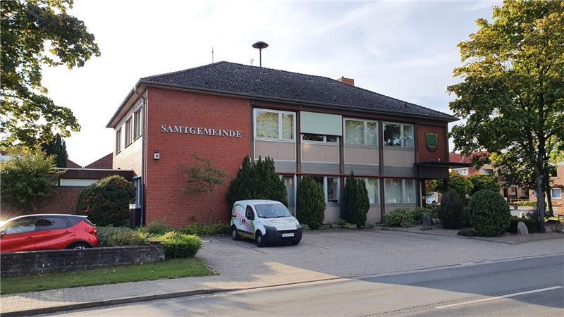 Das Rathaus der Samtgemeinde Hollenstedt.