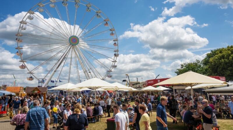 Das Riesenrad gehört fest zur Tarmstedter Ausstellung.