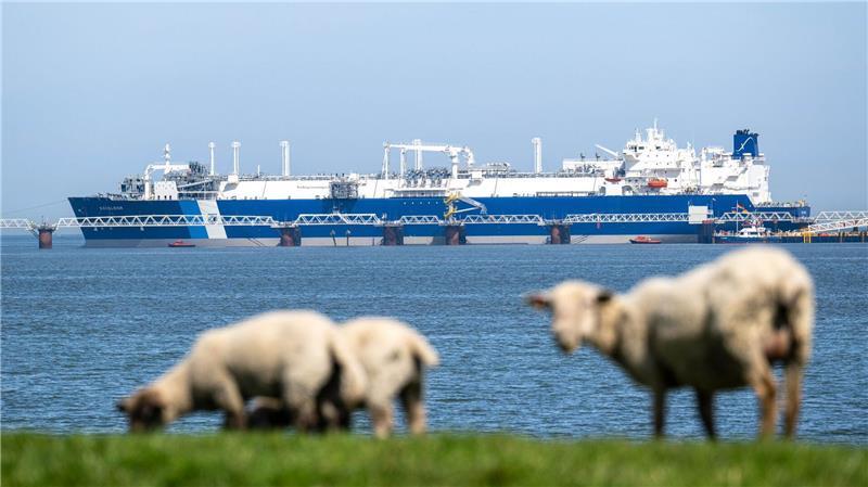 Das Spezialschiff „Excelsior“ hat als schwimmendes LNG-Terminal Ende August den kommerziellen Betrieb aufgenommen. (Archivbild)