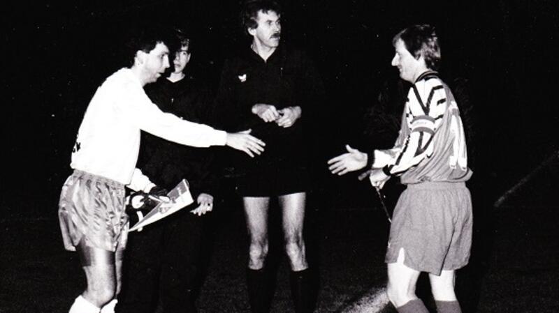 Das Spiel TuS Oldendorf gegen Hansa Rostock nennt Diekmann sein größtes Spiel als Schiedsrichter.