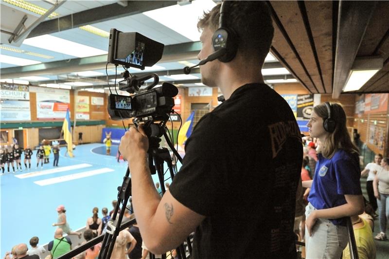 So lief das erste BSV-Spiel im kostenpflichtigen Stream Das Spielgeschehen in der Halle Nord wird jetzt mit fünf Kameras eingefangen. Foto: Iso Jürgens