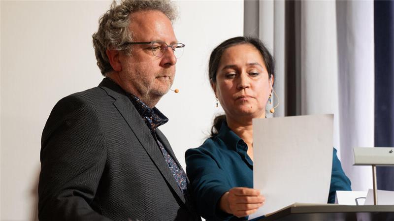 Bundestagswahl: So kämpfen die Kandidaten um Stimmen Das TAGEBLATT-Moderationsteam: Björn Vasel und Anping Richter.
