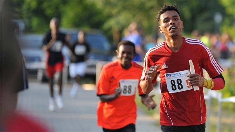 Das Team Black Tiger , bestehend aus in Deinste lebenden, sudanesischen Flüchtingen, belegte den achten Platz.