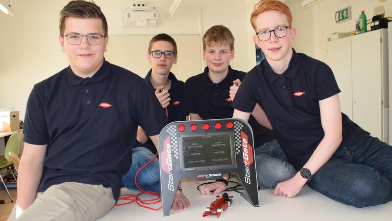 Das Team Delta startet bei der DM: Henrik (18), Timo (14), Jakob (14) und Johannes (16, von links).
