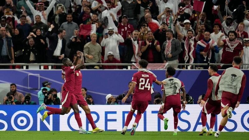 Katar im Finale gegen Jordanien Das Team aus Katar erreichte das Finale.