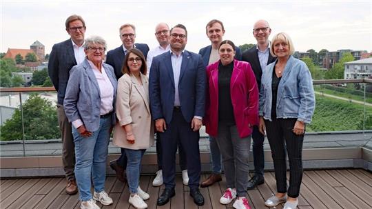 Das Team der CDU Stade mit seinem neuen Vorsitzenden Arne Kramer (Mitte).
