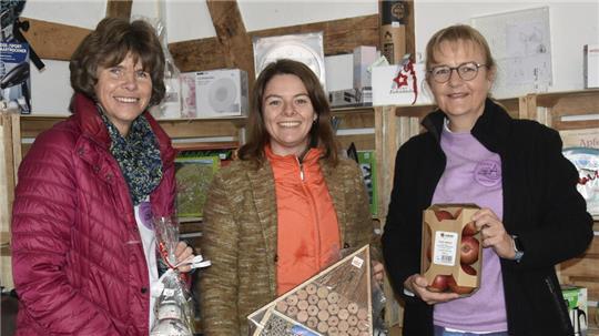 Das Team der Gewinnausgabe: Inge Pollmann, Theresa Endres und Heidi Winzer (von links).