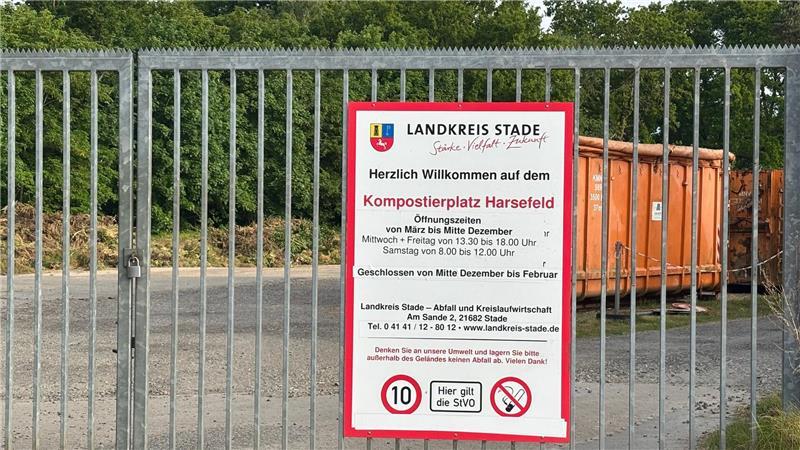 Im Sande monatelang gesperrt: Harsefeld bekommt einen Wertstoffhof Das Tor zum Kompostierplatz bleibt in den Wintermonaten geschlossen. Aber jetzt beginnt wieder die Zeit der Grünabfälle.