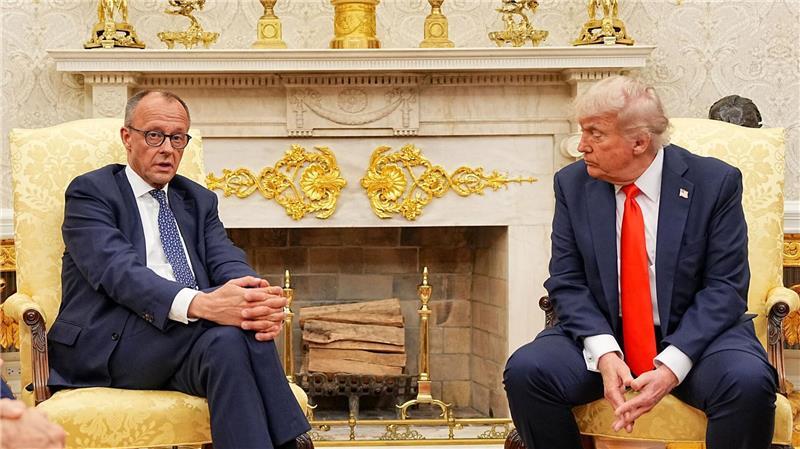 Was Schwarz-Rot von der Ampel unterscheidet – oder was nicht Das Treffen von Kanzler Friedrich Merz mit US-Präsident Donald Trump im Weißen Haus verlief für den CDU-Vorsitzenden ohne Eklat. (Archivbild)