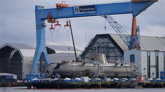 Das U-Boot ist nach Angaben von TKMS das letzte der für Israel hergestellten U-Boote der „Dolphin“-Klasse. (Symbolbild)