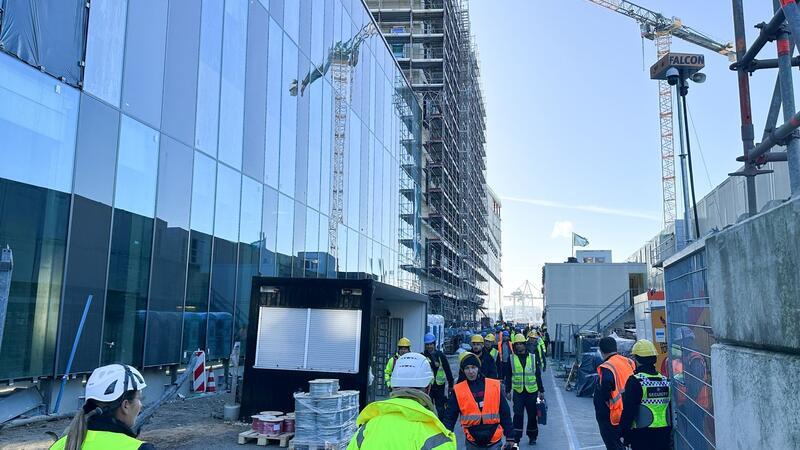 Das Überseequartier ist eine der größten Baustellen Hamburgs.
