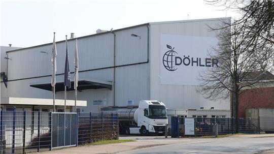 Das Unternehmen Döhler – hier der Standort Neuenkirchen – gerät durch Vorwürfe über mögliche Hygienemängel bei Tanktransporten unter Druck.