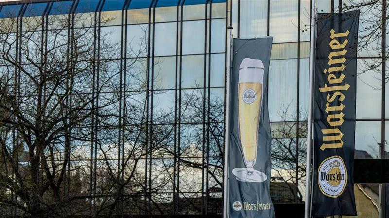 Das Verwaltungsgebäude der Warsteiner Brauerei. 
