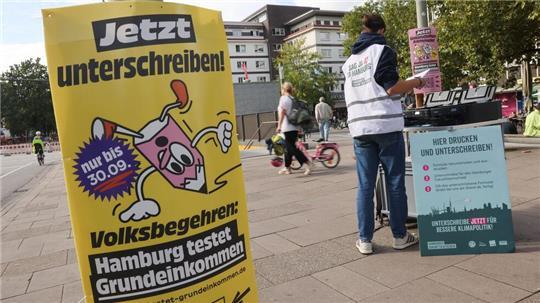 Das Volksbegehren „Hamburg testet Grundeinkommen“ ist laut Senat zustande gekommen.