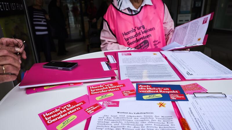 Anti-Gender-Volksbegehren offenkundig gescheitert Das Volksbegehren gegen die Verwendung von Gendersprache in Hamburger Schulen und Verwaltung ist gescheitert. (Archivbild)