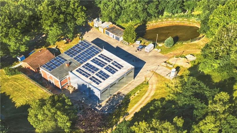 Das Wasserwerk in Eilendorf. Das Luftbild entstand nach der Inbetriebnahme im Jahr 2019.