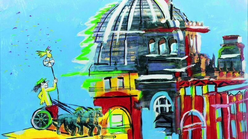 Udo Lindenberg: Unikate kommen unter den Hammer Das Werk „Reichstag“ von Udo Lindenberg ist eines der Werke des Musikers, das am 28. September 2024 versteigert wird