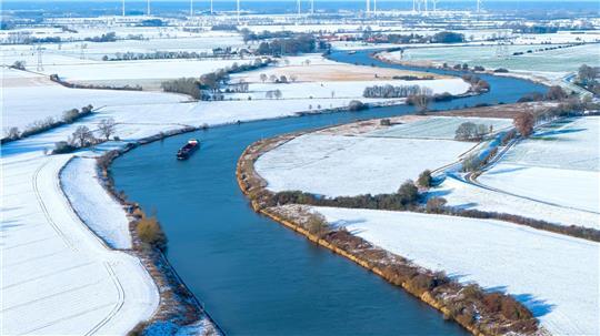 Das Winterwetter hat Teile von Niedersachsen und Bremen in eine weiße Pracht verwandelt.