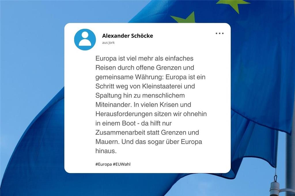Das antworteten TAGEBLATT-Leser auf die Frage "Was bedeutet Europa für Sie?"