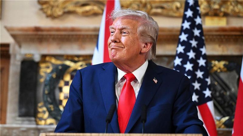 Das britische Königshaus hofierte den US-Präsidenten.