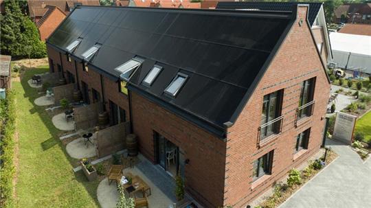 Das erste Power Townhouse in Hollenstedt ist nach 73 Tagen Bauzeit bezugsfertig. Die modernen Reihenhäuser sollen auch in Oldendorf gebaut werden. Im Gespräch ist auch ein Projekt in Hammah.