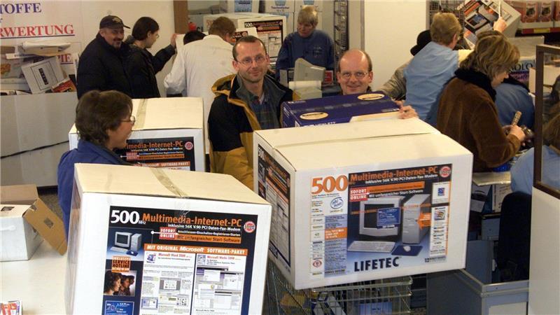 Das gute Preis-Leistungs-Verhältnis der Aldi-PCs lockte viele Kunden an. (Archivbild)