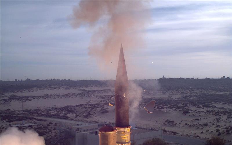 Deutschland plant zusätzliche Raketenabwehr Das israelische Raketenabwehrsystem "Arrow 3". Das Foto stammt aus dem Jahr 2014. Foto: Israeli Ministry Of Defense//ISRAELI MINISTRY OF DEFENSE/dpa