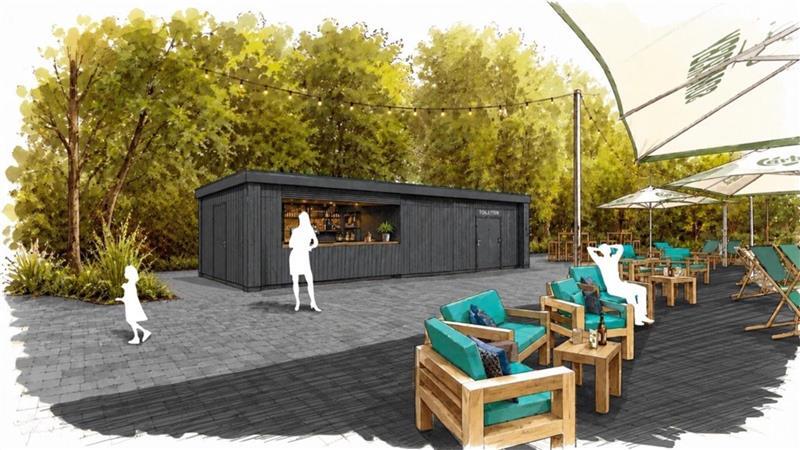 „Prost, Sommer!“: Das ist Stades neue Beach Bar am Burggraben Das ist geplant: Die Beach Bar soll im kommenden Jahr durch ein festes Gebäude mit Toiletten ergänzt werden.
