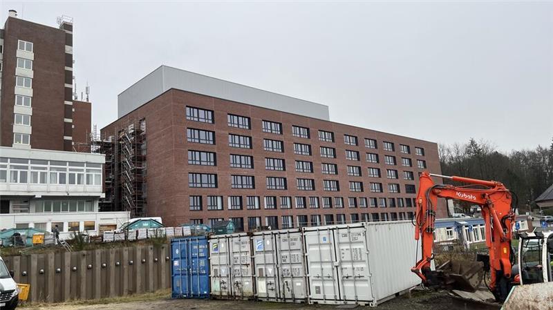 Das neue Bettenhaus am Elbe Klinikum Stade kostet knapp 100 Millionen Euro.