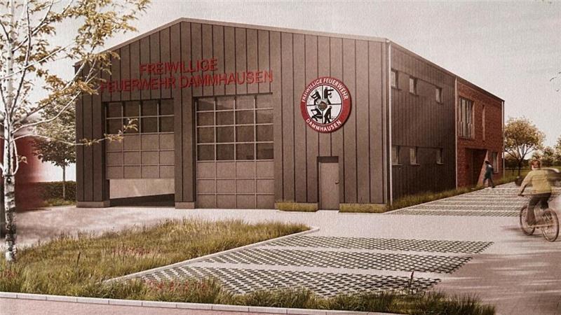 Buxtehude in den Miesen: Bürgermeisterin fordert Ausgabendisziplin Das neue Feuerwehrgerätehaus in Dammhausen wird 3,5 Millionen Euro kosten und soll im April 2025 fertig sein.