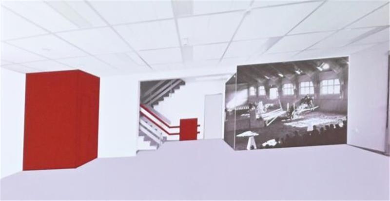 Visualisierung des neuen Eingangsbereichs der Festhalle Jork.