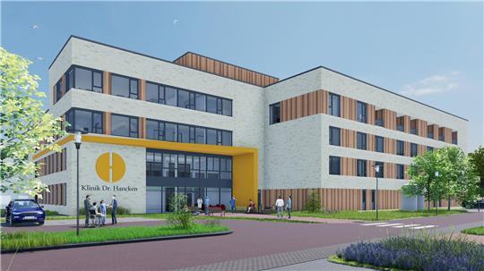 Das neue Gebäude der Hancken-Klinik in der Visualisierung der Architekten Rosner und Partner aus Bremen.