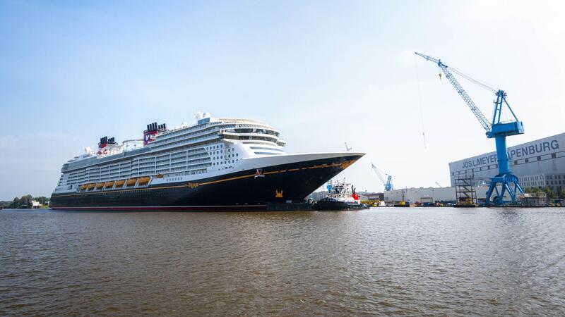 Das neue Kreuzfahrtschiff ist für die US-Reederei Disney Cruise Line gebaut worden.
