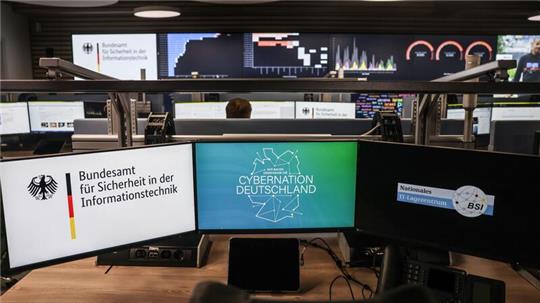 Das neue Nationalen IT-Lagezentrum im Bundesamt für Sicherheit in der Informationstechnik (BSI).