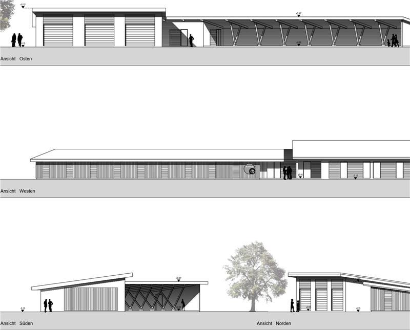 Das neue Trainingscenter: Bis zu 17 Golfer können dort gleichzeitig Abschläge üben.
