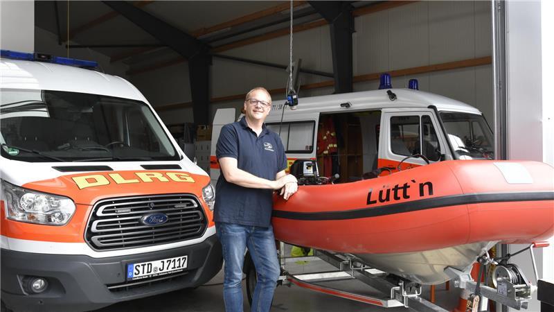 Das neueste Rettungsboot der DLRG Buxtehude, das vermehrt zum Einsatz kommt.