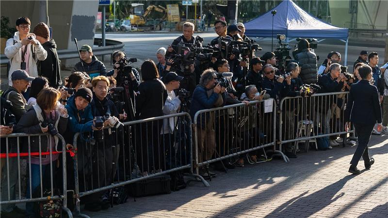 Hongkonger Medienmogul Jimmy Lai schuldig gesprochen Das öffentliche Interesse an dem Fall war groß.
