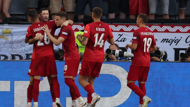 Das polnische Team feierte das 1:1.