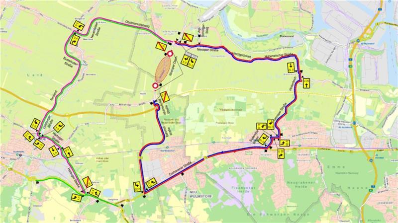 Vollsperrung im Alten Land: Nincoper Deich wird grundsaniert Das sind die Umleitungsstrecken während der Vollsperrung der Straße Nincoper Deich.