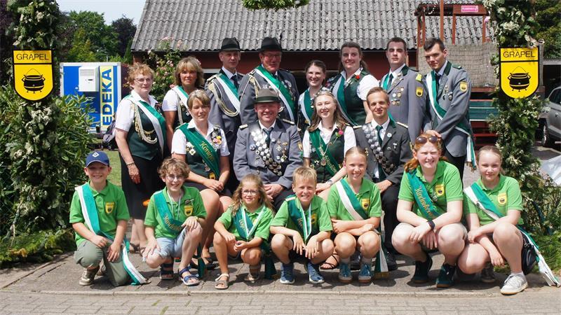 Das sind die aktuellen Würdenträger des Schützenvereins Gräpel.