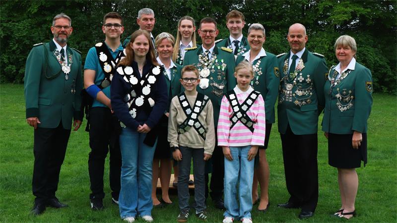 Das sind die aktuellen Würdenträger des Schützenvereins Apensen.