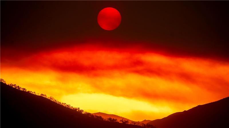 Das sogenannte „Gifford Fire“ wütet im Los Padres National Forest, einem Waldgebiet nördlich von Santa Barbara.